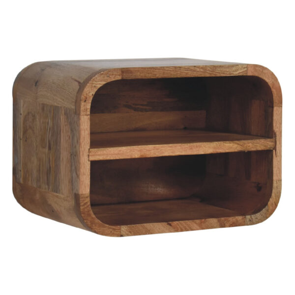 mensta Curved 2-Drawer Wall-Mounted Bedside Table – Space-Saving Storage - Image 2
