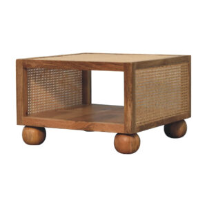 mensta Compact Small Rattan Coffee Table – Lightweight & Stylish