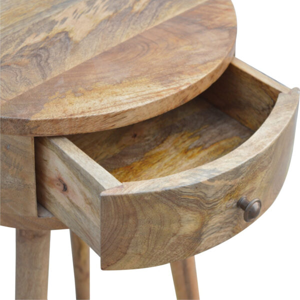 mensta Nordic Style Circular Bedside Table – Minimalist Design - Image 7