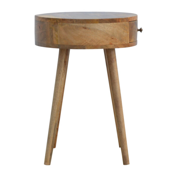 mensta Nordic Style Circular Bedside Table – Minimalist Design - Image 8