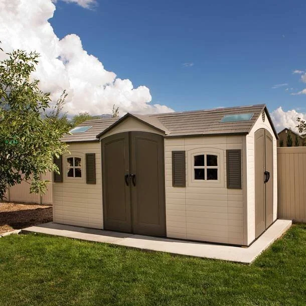 D Plastic Storage Shed 8 ft. W x 20 ft - Image 2